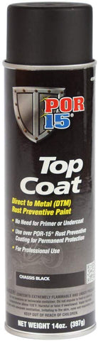 POR-15 45918 Top Coat Chassis Black Spray Paint, 15. Fluid_Ounces