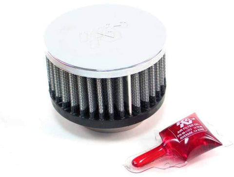 K&N Universal Clamp-On Air Filter: High Performance, Premium, Washable, Replacement Engine Filter: Flange Diameter: 1.6875 In, Filter Height: 2 In, Flange Length: 0.625 In, Shape: Round, RC-0190