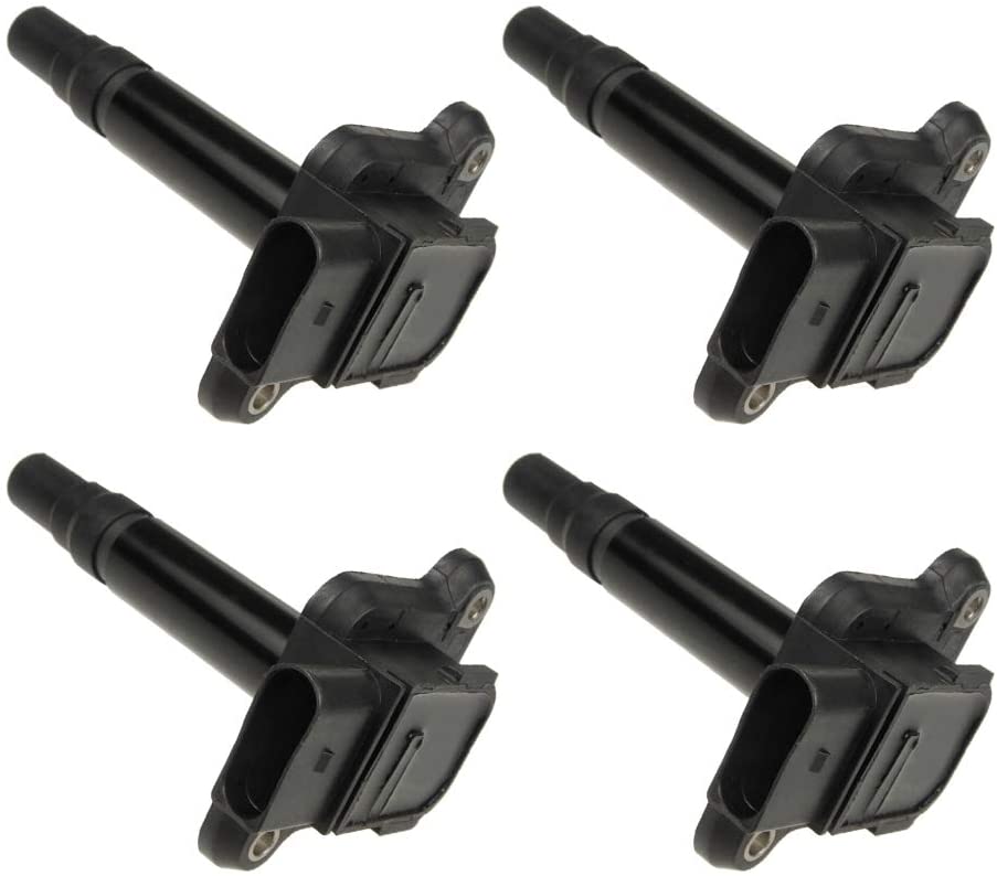 4 PCS Ignition Coil For L4 1.8L 97-00 A4 / 00-01 TT QUATTRO - 99-00 BEETLE / 00-00 GOLF PASSAT