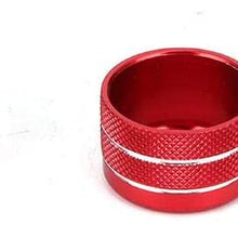 Gorgeri 3pcs Aluminum Alloy Left Drive Air Conditioning Knobs Circle Trim Fit for X1 2013-2015(Red)
