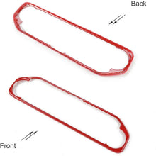 RT-TCZ Red Center Control Air Conditioner Switch Cover Trim Frame for 2018-2020 Jeep Wrangler JL JLU