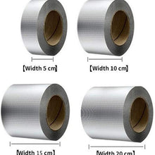 Milageto Self Adhesive 5mx15cm Rubber Aluminum Foil Butyl Tape Stop Leak Sticker