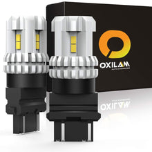 OXILAM 3157 LED Bulbs Reverse Lights 2800 Lumens 6000K Xenon White 3156 3056 3057 4057 4157 LED Bulbs for Used for Backup light, Tail light, Brake light (Pack of 2)