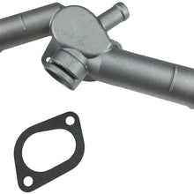 Aluminium Alloy Thermostat Housing Coolant Hose Flange Radiator for VW Golf Jetta 2.0 L4 99-06 06A121133D