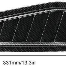 Air Flow Intake Cover, 2pcs Carbon Fiber Style Car Air Flow Intake Decorative Scoop Bonnet Vent Hood Cover Universal Air Flow Vent Protection Cover