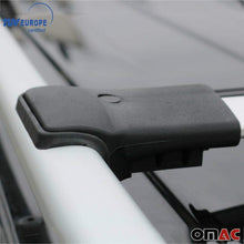 OMAC Roof Rack Cross Bars Luggage Carrier Silver 2 Pcs Fits Mitsubishi Montero 2001-2005 | Aluminum Silver Cargo Carrier Rooftop Luggage Crossbars