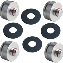 JGR Jack Lift Pad for Tesla Model 3, Billet Aluminum 4PCS Jack Point Pad Sturdy Adapter Protects Battery & Paint for Using with a Floor Jack, Jack Lift Pad Silver