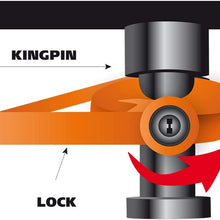 OKLEAD 5th Wheel King Pin Lock Heavy Duty Anti Theft Coupler Lock for Camper Tractor Trailers Rv
