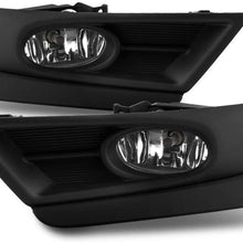 For 2017 2018 Honda CRV CR-V Black Bezel Clear Lens Bumper Driving Fog Light Assembly W/Switch + Bulb