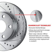 Eline Drilled Slotted Brake Rotors + Ceramic Pads Kit For Bmw 323,325,328, (E46)