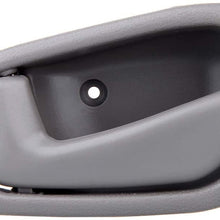 LUJUNTEC Interior Door Handles Driver Passenger Side Replacement for 1998-2002 Toyota Corolla Texture Grey(4pcs)