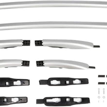 OCPTY Roof Rack Roof Side Rails Silver Cargo Carrier Top Side Rails Fit For Ford Escape Sport Utility 2013-2016 Roof Side Rails