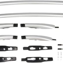AUTOMUTO Crossbars Side Rails fit for 2013 2014 2015 2016 for Ford Escape Sport Utility 4-Door Aluminum Silver Roof Top Bar Luggage Carrier Top Side Rails
