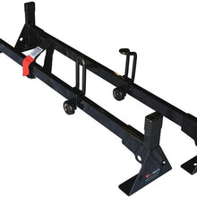 Vantech Universal Pickup Topper 2 Bar Ladder roof Van Rack System 42"-45" Black
