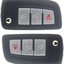 AUTOMUTO 3 Buttons Keyless Key Fob Remote Control Car key Transmitter 4X Replacement fit for Nissan Rogue 14-18  ADP12548301S