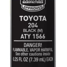 Dupli-Color ATY1566 Metallic Black Toyota Exact-Match Scratch Fix All-in-1 Touch-Up Paint - 0.5 oz.