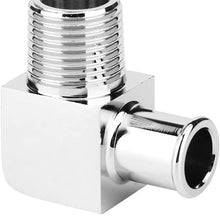 Heater Hose Fitting, Aluminum Alloy Heater Hose Fitting 90 Degree Connector 1/2in NPT to 5/8in Hose Barb