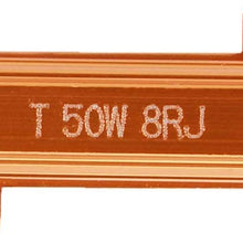 Single Resistance Aluminum Wire 1 Pair 1156P 50W8RJ Single Resistance Wire LED Load Resistors Connector for Turn Signal Bulb for Headlight/Fog Light/Daytime Running Light (DRL) with 115P Socket