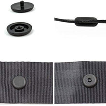 Seat Belt Stop Button Buttons Prevent Seat Belt Buckle from Sliding Down The Belt Set of 4 Plastic Seat-Belt Stopper Clips Snap-On System No Welding Required Black