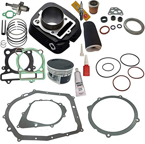 TOP NOTCH PARTS CYLINDER PISTON GASKET OIL AIR FILTER TOP END KIT FITS YAMAHA BIG BEAR 350 2x4 4x4 1987 1988 1989 1990 1991 1992 1993 1994 1995 1996