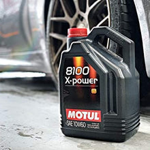 Motul 106144 8100 10W60 X-Power Synthetic Engine Oil 5-Liter, 169.05 Fluid_Ounces
