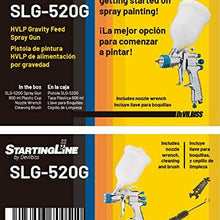 DeVilBiss STARTINGLINE HVLP Spray Gun for Painting Control 1.3mm Gravity Feed Paint Gun with 600milliliter Plastic Cup