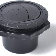 ACHICOO Auto Parts Motorcycle Fittings Car Accessories Universal 60mm 2.35 Inch Round A/C Air Outlet Vent for RV Bus Boat Ya-CHT Air Conditioner Vent Gray A0674-01