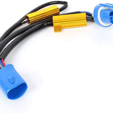 Wire LED Resistor Canceler Error Decoder Headlight Bulb Flickering Fix, Compatible With 9004 HB1