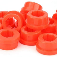 Akozon Car LCA Red Bushings, 12pcs Rear Camber Bushings Replacement Bushings Lower Control Arm Rear Camber Fit for EG6-EK9 88-05 (Red)