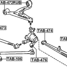 4877024050 - Arm Bushing (for Upper Control Arm) For Toyota - Febest