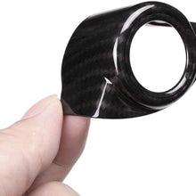 YUECHI for Alfa Romeo Giulia Stelvio 2017 2018 Carbon Fiber Style ABS Plastic Car Start Engine Stop Cover Trim