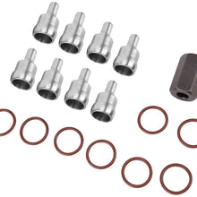 Suuonee Oil Rail Repair Kit, High Pressure Oil Rail Repair Kit with Washer Fit for Ford 2004-2010 6.0L Diesel