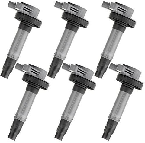 ECCPP Portable Spare Car Ignition Coils Compatible with Ford/Lincoln/Mazda/Mercury 2007-2011 Replacement for UF553 DG520 for Travel, Transportation and Repair (Pack of 6)