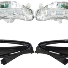 Gldifa fit 2017-2019 Toyota Corolla LE Front Bumper Fog Lamp Lights with Wiring+Switch