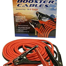 FJC (45229) 16' 6-Gauge Booster Cable with 600 Amp Rating Clamp