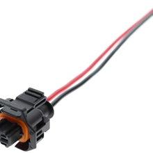 MOTOALL 4pcs Fuel Injector Plug Connector Wire Harness Wiring Pigtail for GM Chevy GMC Duramax LLY LBZ LLM 6.6L Diesel Crank Position Coolant Oil Temp Fuel Pump Shut Off Knock Sensor PT2183 88988963