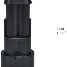 MUYI 10 Kit 2 Pin Way Waterproof Electrical Connector 1.5mm Series Terminals Water Resistend