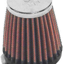 K&N Universal Clamp-On Air Filter: High Performance, Premium, Replacement Engine Filter: Flange Diameter: 1.5625 In, Filter Height: 3 In, Flange Length: 0.625 In, Shape: Round Tapered, RC-2290