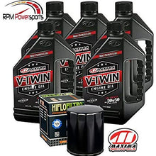 RPM Maxima HiFlo Harley Davidson Oil Change Kit 20W50 Synthetic Engine Oil 5 Quarts