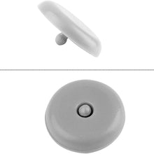 Y-Axis 5 x Seat Belt Button Buckle Clip Stop - Universal Fit Stopper Kit Light Grey (5 Sets)