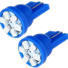 CCIYU 10X Super Blue Wedge Side T10 6SMD LED Speedometer Instrument Light 192 194 168