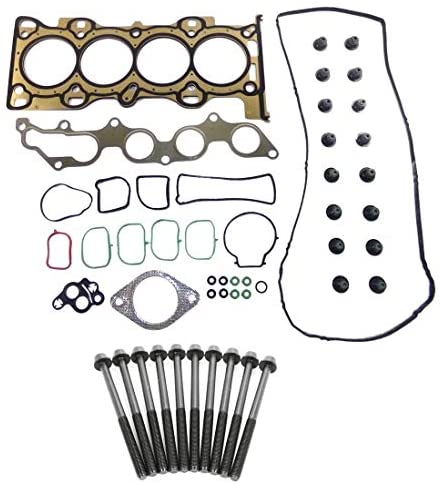 DNJ Head Gasket Set with Head Bolt Kit For 2006-2013 for Mazda 3 2.0L 2000cc 122cid L4 DOHC