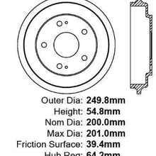 Centric (123.40017) Brake Drum