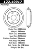 Centric (123.40017) Brake Drum