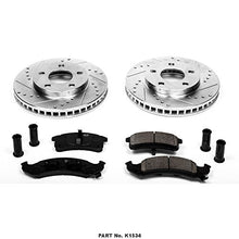 Power Stop K1534 Front Z23 Carbon Fiber Brake Pads with Drilled & Slotted Brake Rotors Kit