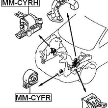 Left Engine Mount (Hydro) Cvt Febest MM-CYATLH Oem MN101574