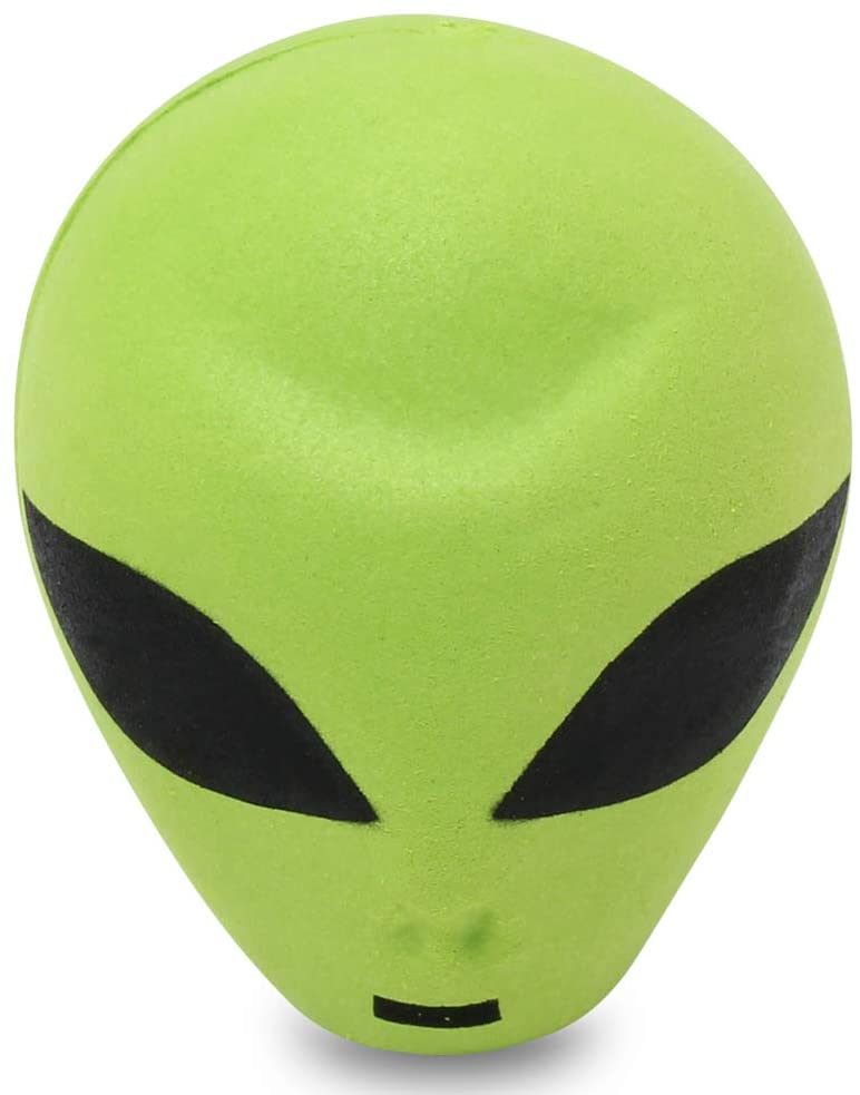 HappyBalls Green Alien Antenna Topper / Rear View Mirror Dangler / Desktop Spring Stand Bobble