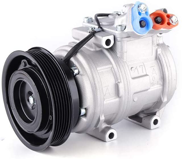 LFJD A/C Air Conditioner Compressor Kit，A/C Compressor & Clutch Fits 1987-2001 T-o-yo-ta C-am-ry C-e-lica S-ol-ara 2.0L 2.2L 2.5L