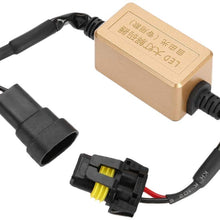 Terisass 2Pcs LED Decoders 9005/9006/9012 LED Headlight Error Eliminator Free Anti Flicker Canceller Decoder Compatible with Most Canbus Systems