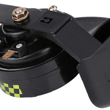 Snail Horn,Fydun Universal Loud Electric Snail Horn for Motorcycle Car Loudspeaker 12V 510HZ 110dB(Black)